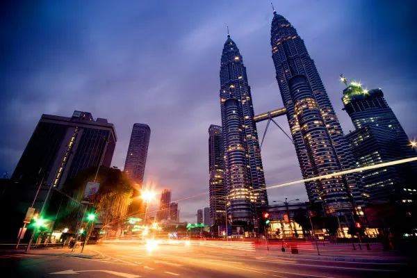 (4.) Foto-Impressionen zu: Kuala Lumpur City Centre nachts, Malaysia
