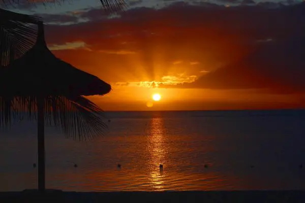 (5.) Foto-Impressionen zu: Sonnenuntergang, Mauritius