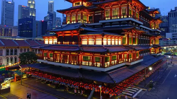 (1.) Foto-Impressionen zu: Buddha Zahnrelikt Tempel, Singapur