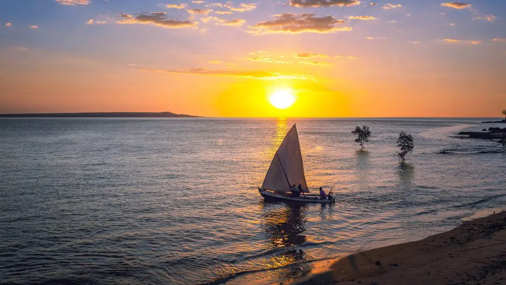 Sonnenuntergang, Mahajanga, Madagascar