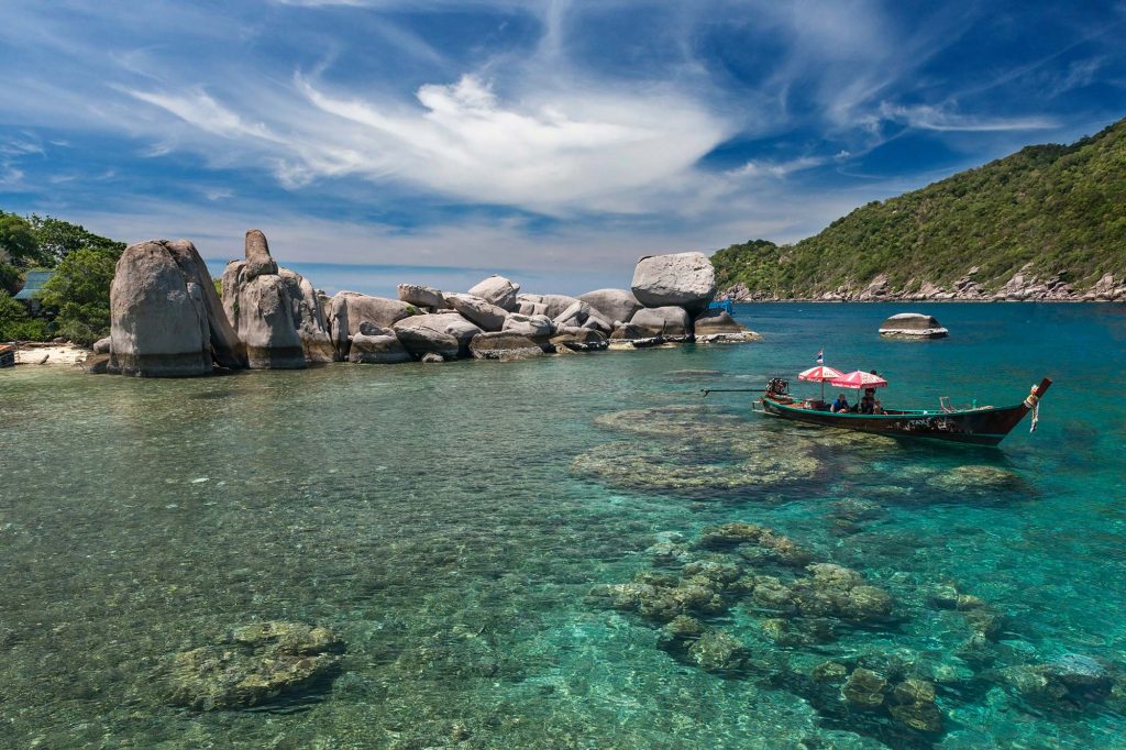 Bucht auf Koh Tao, Thailand