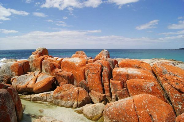 Felsen, Tasmanien, Australien