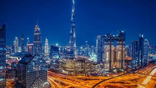 Dubai Skyline, Vereinigte Arabische Emirate