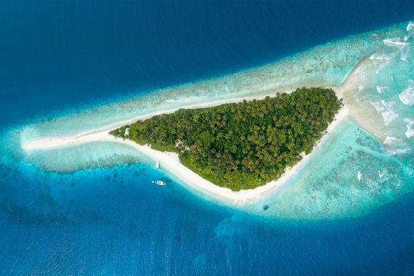 Fischform Insel, Malediven