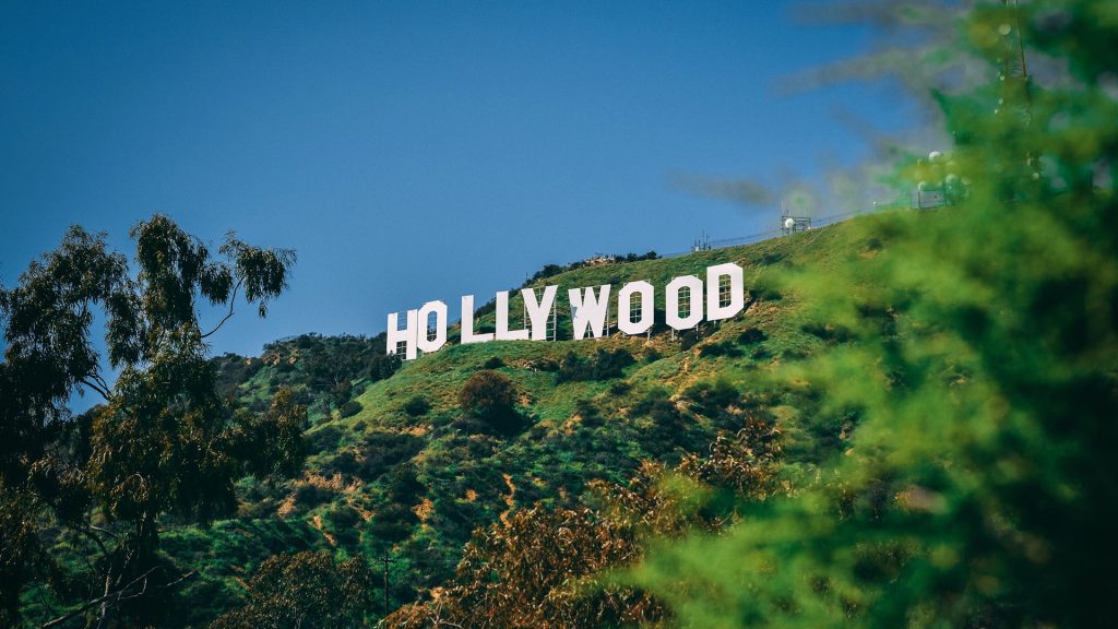 Hollywood Schriftzug auf dem Berg, Kalifornien, USA