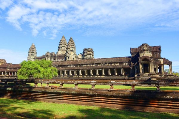 Angkor Wat Seitenansicht, Kambodscha