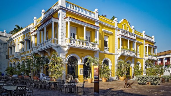 Kolonialgebäude in Cartagena, Kolumbien