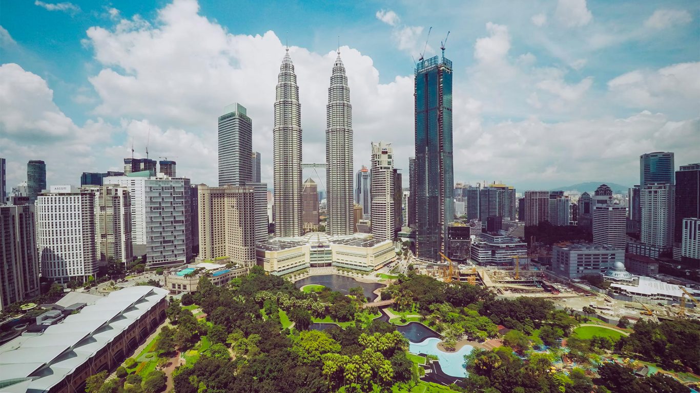 Malaysia Rundreise und Baden Hintergrundbild