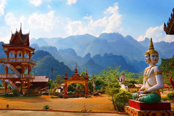 Tempel auf dem Berg, Laos