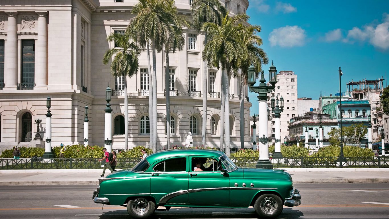 Kuba Rundreise und Baden Hintergrundbild
