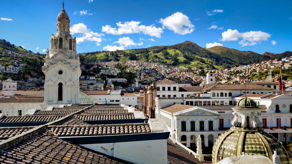 Über den Dächern von Quito, Ecuador