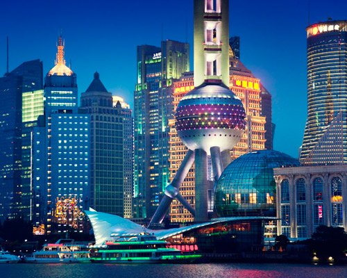 Dubai, Shanghai & Peking Städtekombination Hintergrundbild