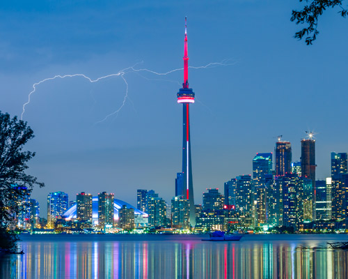 Überwältigendes Toronto & Karibikstrand Varadero Hintergrundbild