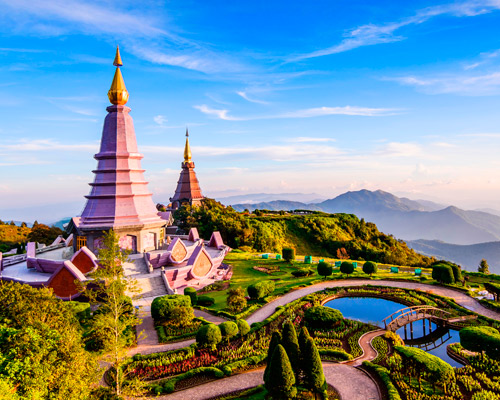 Bangkok, Baden am Golf von Siam & Chiang Mai Hintergrundbild