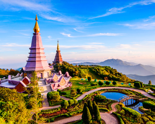 Bangkok, Baden am Golf von Siam & Chiang Mai Hintergrundbild Bangkok, Baden am Golf von Siam & Chiang Mai Hintergrundbild