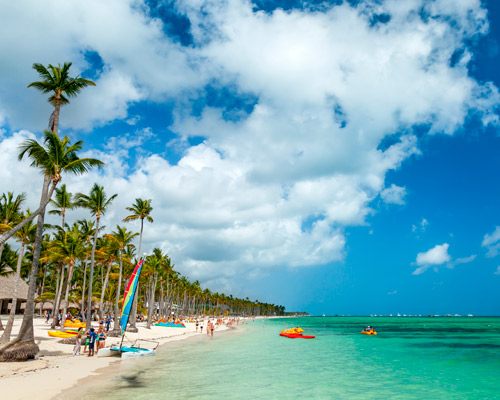 Dominikanische Republik - City & Beach Hintergrundbild