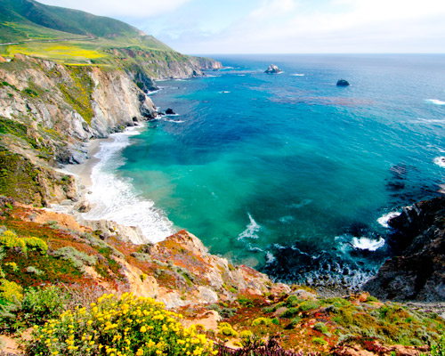 Pacific Coast Highway - San Francisco bis Los Angeles Hintergrundbild