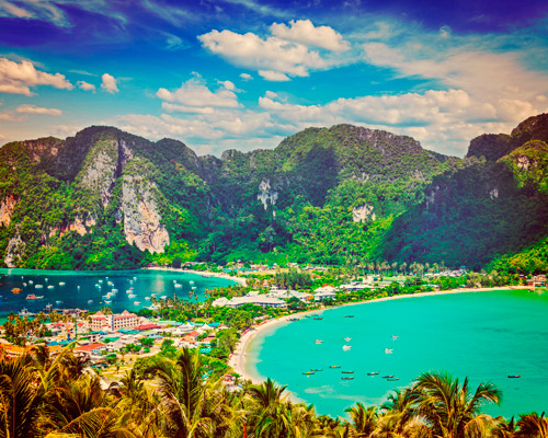 Bangkok & Badeurlaub Krabi Hintergrundbild