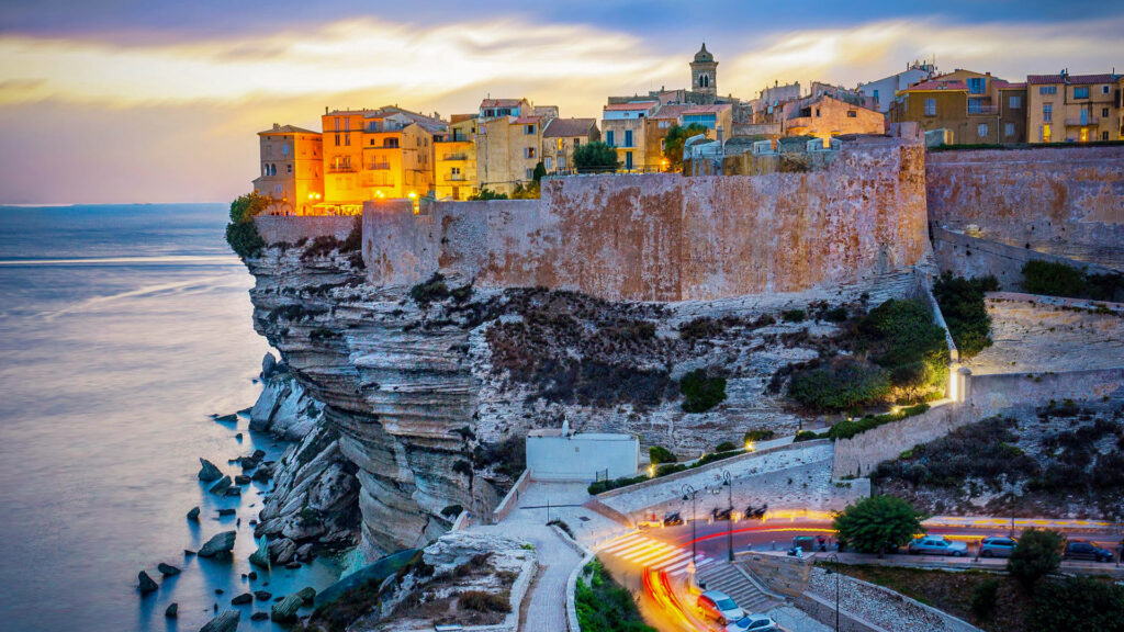 Stadt an der Klippe, Bonifacio, France