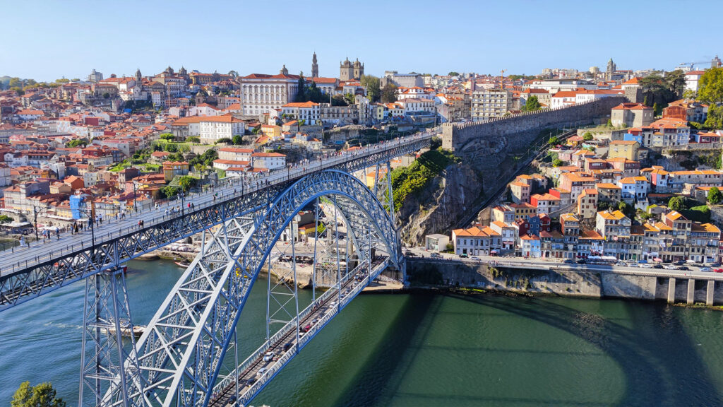 Ponte Dom Luís I, Bogenbrücke in Porto, Portugal