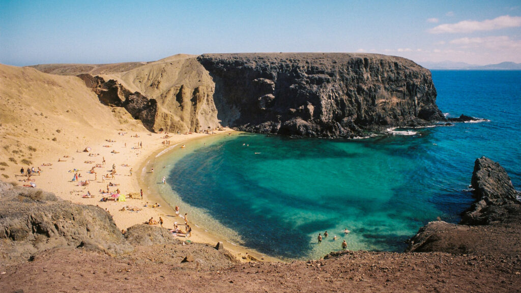 Papagayo Beach, Lanzarote, Kanaren, Spanien