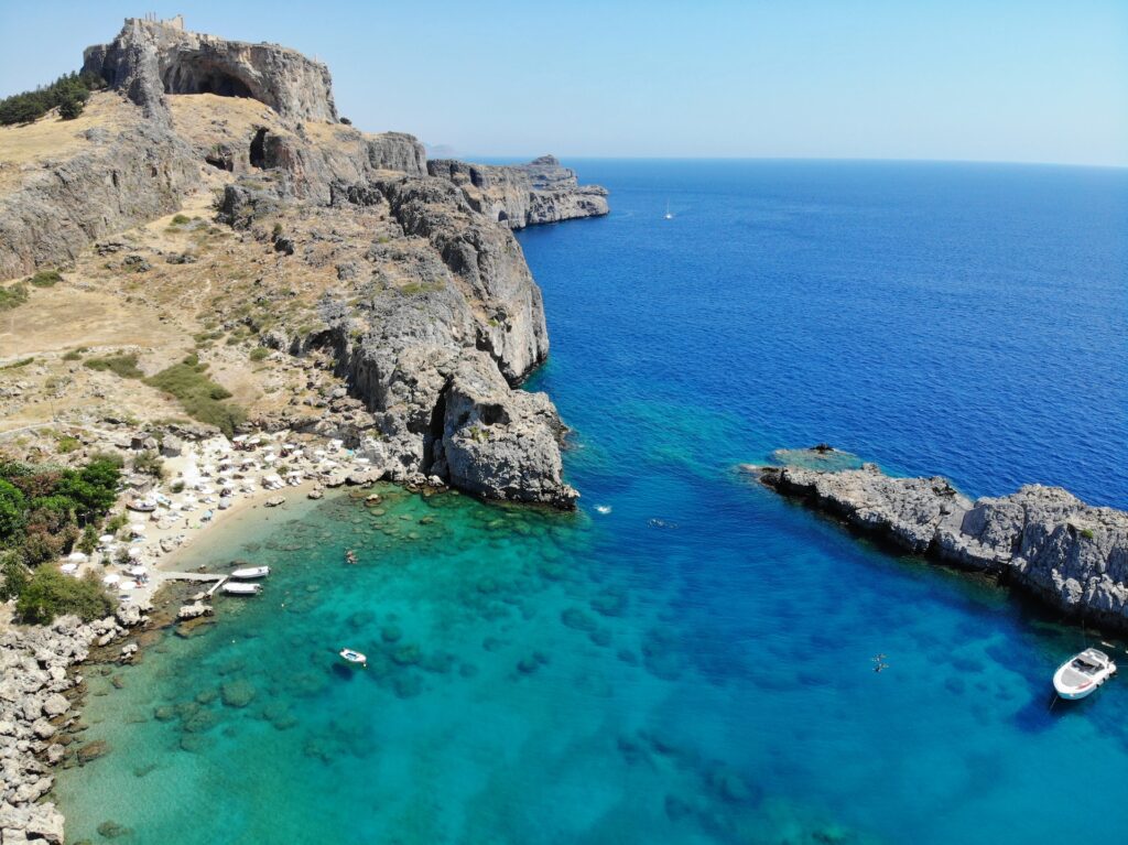 Paulusbucht auf Rhodos, Griechenland