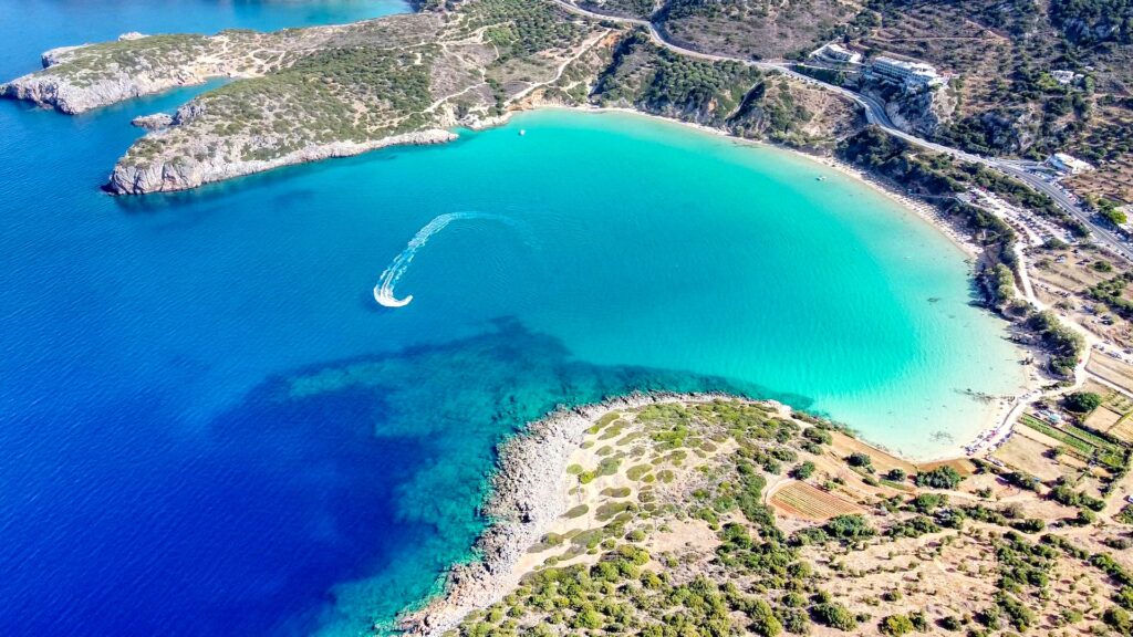 Türkiser Strand, Kreta, Griechenland