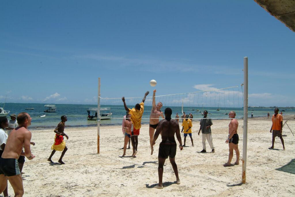 Beachvolley am Bamburi Beach