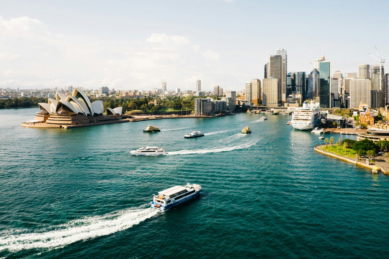 Sydney, Melbourne, Perth & Baden auf Mauritius Hintergrundbild